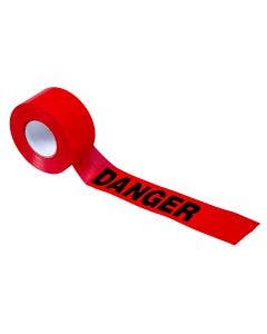 DANGER Barricade Tape Red 1000'x 3"x 2 Mil (12 rolls)