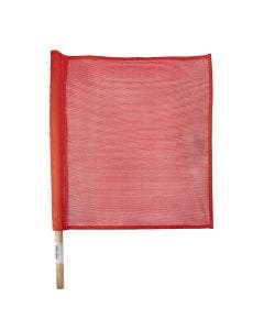 Traffic Flag-24" Wood Handle, Mesh Flag