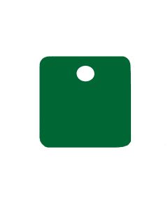Tag-Square 1" Anodized Aluminum Green 5 Pack