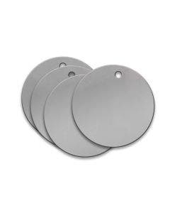 Tag-Round 3" Stainless Steel 100 pack
