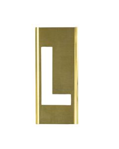 Stencil Sort-1" Brass Gothic L