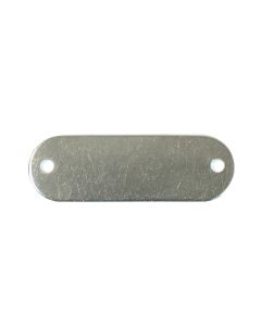 Tag-Rectangle with Rounded Ends 1"x 2-1/8" 316 Stainless Steel 10 pack