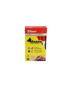 El Marko® Permanent Marker- Red (12 pack)