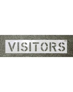 Stencil-VISITORS 12"x9" LDPE