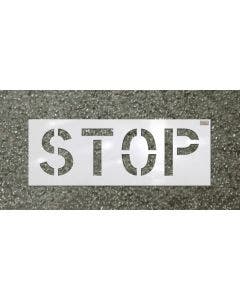 Stencil-STOP 6"x4" LDPE