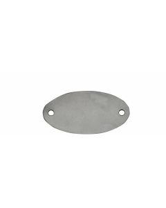 Tag-Oval 1"x 1-7/8" 316 Stainless Steel 10 pack