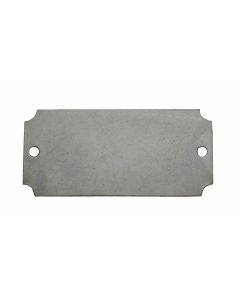 Tag-Rectangle with Notched Corners 1-7/16"x 3-1/16" 316 Stainless Steel 10 pack
