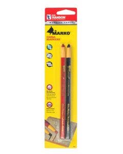 El Marko® China Marker-Black/Red 2-Piece Carded (12 pack)