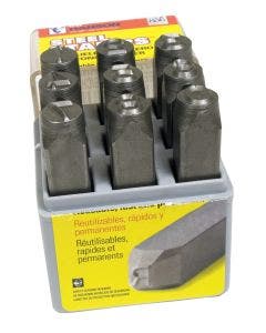 Stamp Set-5/32" Number Heavy Duty 9 Pieces