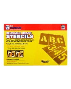 Stencil Set-Numbers 5" Brass 15 Pieces
