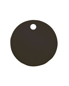 Tag-Round 2" Anodized Aluminum Black 5 Pack