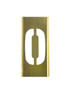 Stencil Sort-1" Brass Gothic O/0