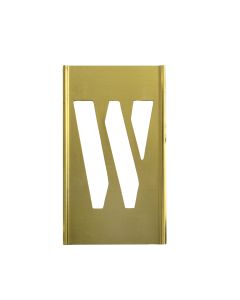 Stencil Sort-1/2" Brass Gothic W