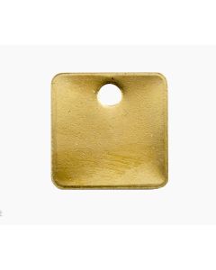 Tag-Square 2" Brass 25 Pack