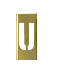 Stencil Sort-10" Brass Gothic U
