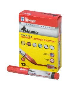 El Marko® Lumber Crayon-Premier Red (12 pack)