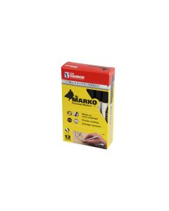 El Marko® Permanent Marker- Black (12 pack)