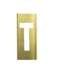 Stencil Sort-10" Brass Gothic T