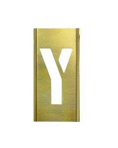 Stencil Sort-10" Brass Gothic Y