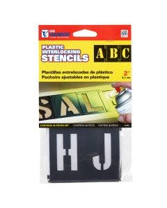 Stencil Set-Letter/Number 2" PVC 46 Pieces