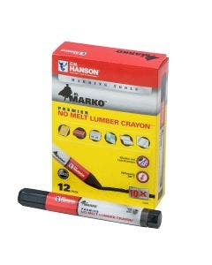 El Marko® Lumber Crayon-Premier Black (12 pack)
