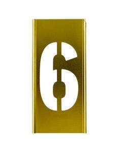 Stencil Sort-1" Brass Gothic 6