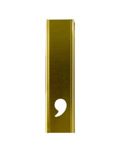 Stencil Sort-6" Brass Gothic Comma