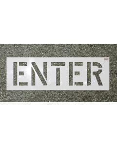 Stencil-ENTER  6"x4" LDPE