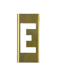 Stencil Sort-10" Brass Gothic E