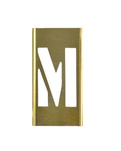 Stencil Sort-10" Brass Gothic M