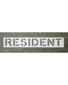 Stencil-RESIDENT 12"x9" LDPE